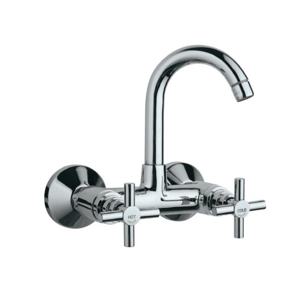 Brass Sink Mixer-Chrome Polished