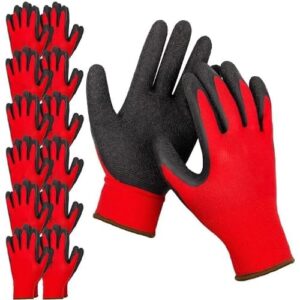 Red Black Hand Gloves