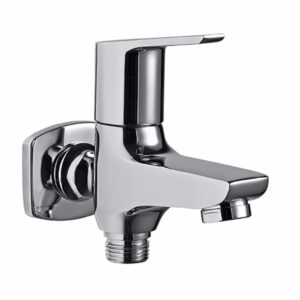 Brass Bib Cock 2 in 1-Chrome Polished