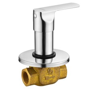 Brass Concealed Stop Cock- Chrome Polished
