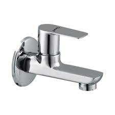 Brass Short Body Bib Cock- Chrome Polished