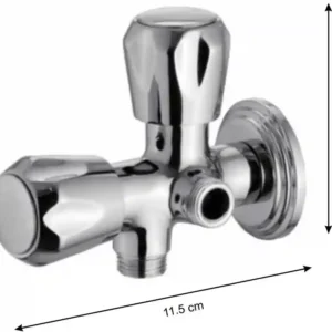 Brass Angle Cock 2 in 1 -Chrome Polished
