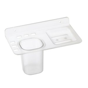 Unbreakable Soapdish+Tumbler Holder-ABS